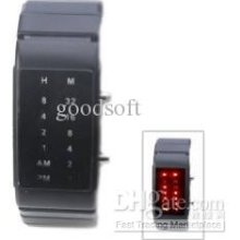 Fashion Design Digital Led Women Men Black Sport Led Watch Christmas