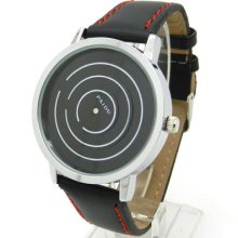 Fashion Men Quartz Wristwatch Unique Turntable Dial Xmas Gift Q0806