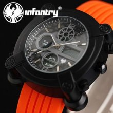 Fashion Multi Color Sports Digital Lcd Alarm Army Mens Infantry Quartz Watch