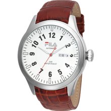 Fila Fa0796.01 Men's Limited Edition Highway Automatic Leather White Dial Watch