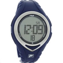 Fila Unisex Lcd Dial Watch With Blue Pu Strap Fl38024004