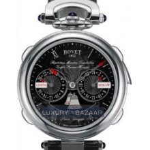 Fleurier 46 Minute Repeater Tourbillon Notre Dame Amadeo (WG / Black guilloche / Leather)