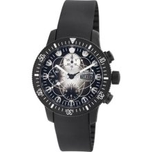 Fortis Men's 638.28.17 K B-42 Black Chronograph Watch ...