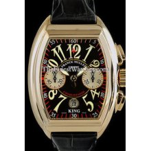 Franck Muller King Conquistador Chronograph Yellow Gold 8005KCC Watch