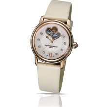 Frederique Constant Choc Double Heart Beat Hbeat Automatic Women Watch Auth