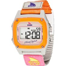 Freestyle Womens Shark Clip Plastic Watch - White Nylon Strap - Orange Dial - FS84860