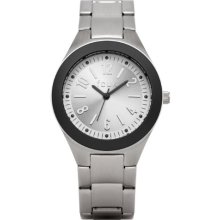 French Connection Women's Quartz Watch With Silver Dial Analogue Display And Silver Stainless Steel Bracelet Fc1133sb