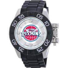 Game Time Nba-Bea-Det Men'S Nba-Bea-Det Beast Detroit Pistons Round Analog Watch