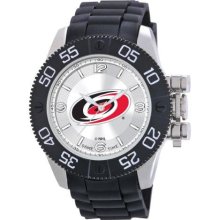 Game Time Nhl-Bea-Car Men'S Nhl-Bea-Car Beast Carolina Hurricanes Round Analog Watch