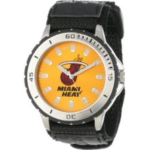 Game Time Official Team Colors. Nba-Vet-Mia Men'S Nba-Vet-Mia Veteran Custom Miami Heat Veteran Series Watch