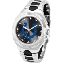 Game Time Watch, Mens Indianapolis Colts Black Rubber and Stainless St