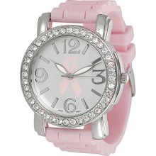 Geneva Womens Breast Cancer Awareness Watch Pink