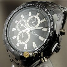 Gentle Hand Hours Clock Dial Sport Men Water Black Steel Wrist Watch Wt096 Gentle Hand Hours Clock Dial Sport Men Water Black Steel Wrist Watch Wt096