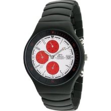 Gino Franco 957Wt Men'S 957Wt Mirano Round Chronograph Black Ion-Plated Watch