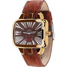 Gio Monaco Women's 217G-A Hollywood Rectangular Rose Gold PVD Bro ...