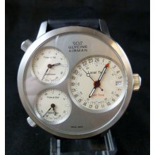 Glycine Airman 7 Multi Zone Time Automatic Men's Watch 53 Mm