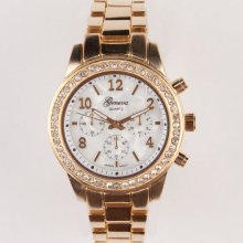 Gold Metal Watch Gold One Size For Women 21346562101