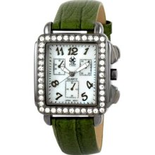 Golden Classic Women's Silhouette Watch in Gun / Green Golden Classic Women's Silhouette Watch in Gun / Green