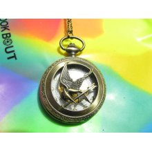 Gorgeous jewerly charm The Hunger Games Pocket Watch Necklace Pendant