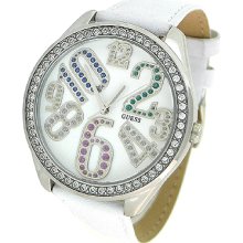 GUESS LEATHER STRAP LADIES WATCH SET