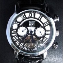 Hot sell Unique Multifunctional Tourbillon Automatic Mechanical Watch Men