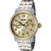I By Invicta Men 90235-003 18k Gold Dial Two-tone Stainless Steel Watch $495