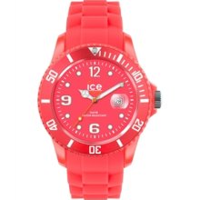 Ice Flashy 102005 Neon Red Silicone Strap Women's Watch