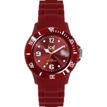 Ice-Watch Men's Ice-Winter SW.DR.B.S.11 Red Silicone Quartz Watch with Red Dial