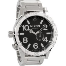 In Box Nixon 5130 51-30 Tide High Polish Black Wrist Watch Retail $425
