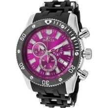Invicta 10245 Men's Sea Spider Black Rubber & Stainless Steel Brac