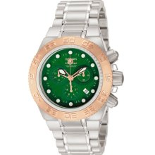 Invicta 10847 Men's Subaqua Noma Sport Green Dial Rose Gold Bezel Chrono Watch