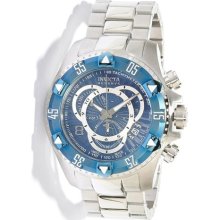 Invicta 11009 Men's Reserve Excursion Blue Bezel Textured Blue Di ...