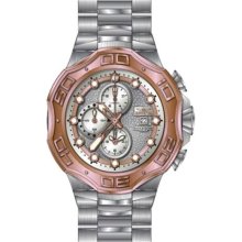 Invicta 12430 Pro Diver Silver Dial Stainless Steel Chrono Men's ...