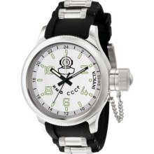 Invicta 7239 Stainless Steel Russian Diver Quinotaur White Dial