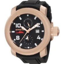 Invicta Men's 1988 Russian Diver Sea Hunter Black Dial Black Polyurethane Watch