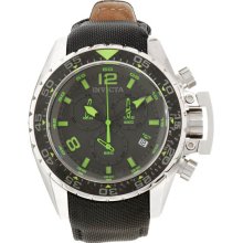 Invicta Men's Corduba Chronograph Stainless Steel Case Leather Bracelet Gray Dial 12451