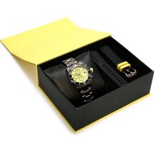 Invicta Men's Pro Diver Chronograph Yellow Dial Watch 11226