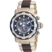Invicta Men's Reserve Chronograph Stainless Steel Case and Bracelet Black Tone Dial 80297
