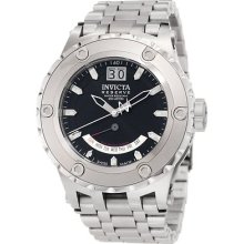Invicta Men's Reserve Retrograde Black Dial Stainless Steel Watch 1582