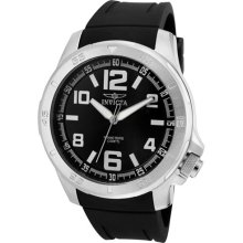Invicta Men's 'Specialty' Black Polyurethane Watch ...