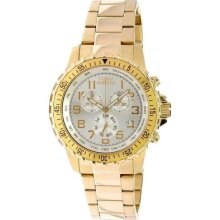 Invicta Mens Specialty Pilot Swiss Chronograph Day & Date Gold Tone Watch