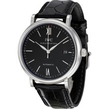 Iwc Portofino Black Dial Automatic Mens Watch 3565-02