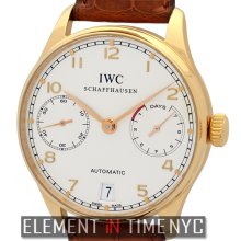 IWC Portuguese Collection Automatic 7-Day Power Reserve 18k Rose Gold