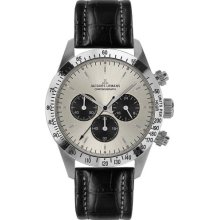 Jacques Lemans Nostalgie N-1557B Gents Black Leather Strap Watch