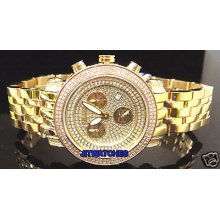 Joe Rodeo Jojo 1.75ct Diamond Watch Gold Classic Tyler Jojino Techno