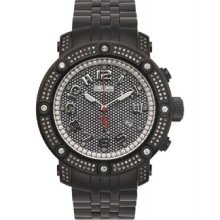 Joe Rodeo Men's Iapo7 Apollo 1.7ct Diamond Stainless Steel Quartz Watch