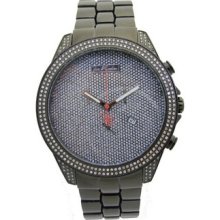 Joe Rodeo Men's Jrem8 Empire 2.25ct Diamond Stainless Steel Quartz Watch