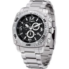Jorg Gray Luxury wrist watches: 9800 Black Dial On Bracelet jg9800-11