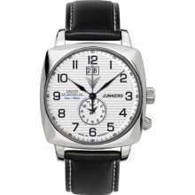 Junkers Men's First Atlantic Flight Design Watch 64401 With Dual Time Function , Date And Cushion Shaped Case