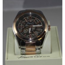 Kenneth Cole Kc9052 Men's Stainless Steel & Rose Gold-tone Automatic Watch